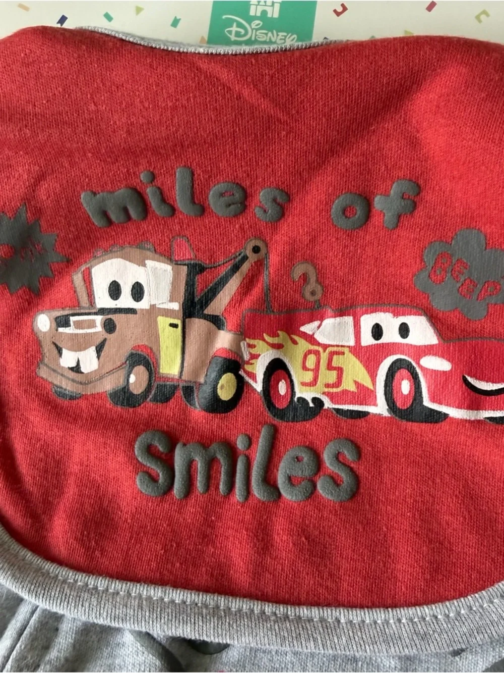 Disney Baby Cars Footed Sleeper Set Onesie 6 9 Mo NEW Mater Bib Footy Outfit 95